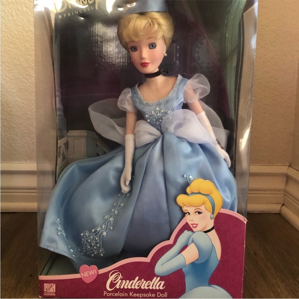 Disney Cinderella Porcelain Doll in Light Blue Gown